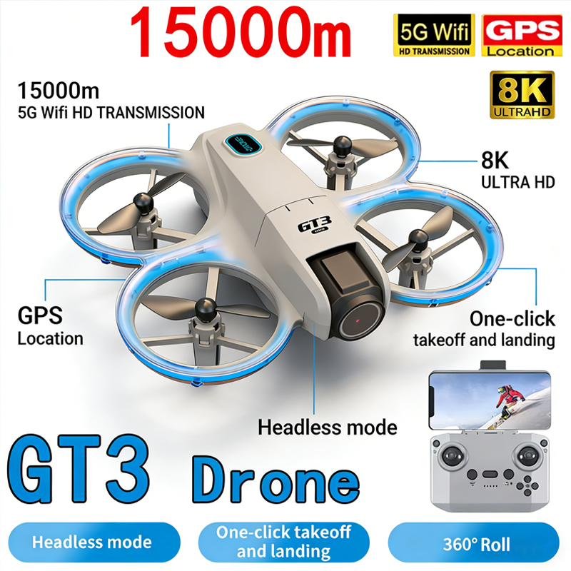 โดรนรุ่นใหม่ GT3 MAX 8K HD ถ่า - Drone Kit Tricopter บทวิจารณ์และราคา