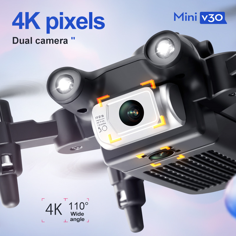 Mini V30 WiFi FPV Drone 4K HD  - Drone Kit Tricopter บทวิจารณ์และราคา