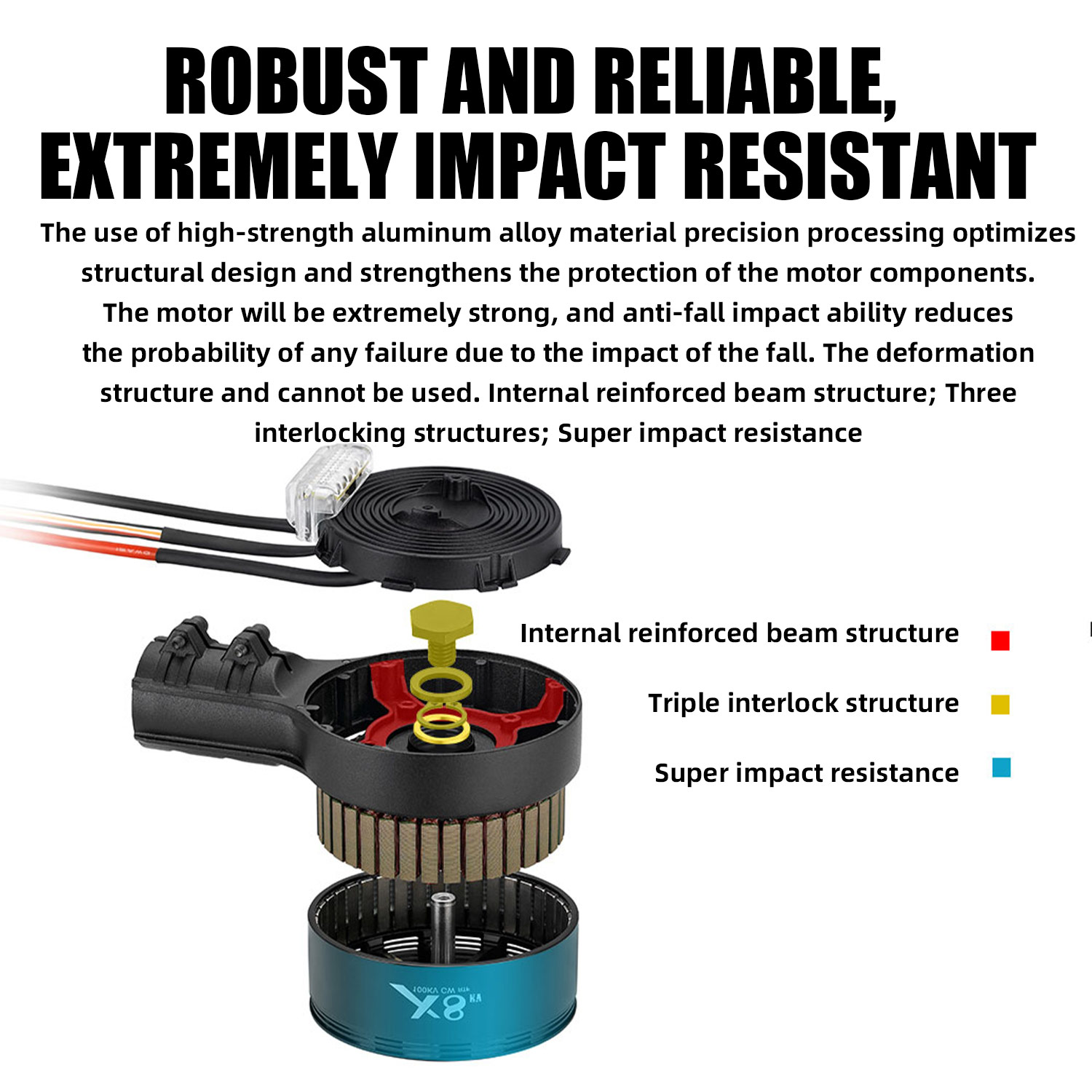 ชุดระบบพลังงาน X8: มอเตอร์ 100 - Drone Kit Heavy Lift บทวิจารณ์และราคา